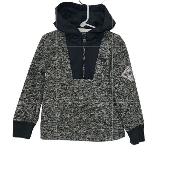 Abercrombie Kids Boys Gray and Black Hoodie(Size 3/4) - Picture 1 of 8
